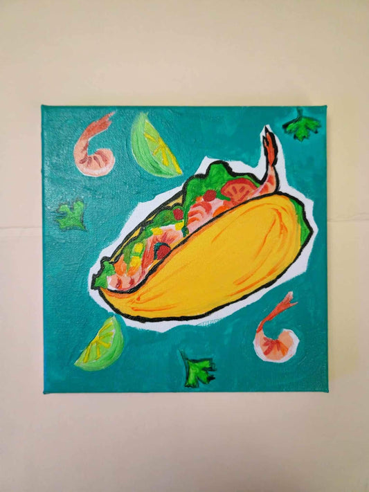 Shrimp Taco Painting